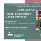 Conferencia "Aigua, globalització i crisi climàtica" en l'ETSEAMN (UPV)